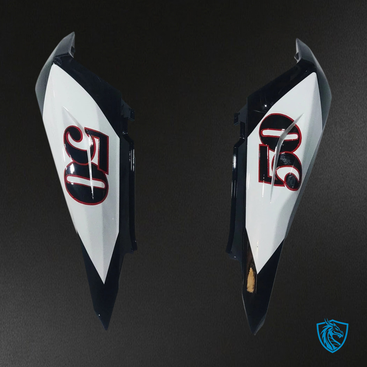 Aprilia RS125 (2006-2011) Fairing Kit - White & Black with Logo - ABS Bodywork