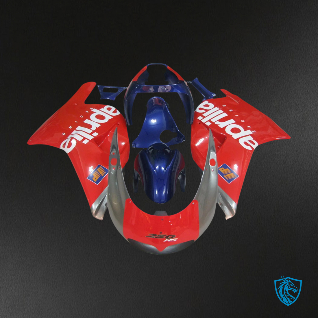 Aprilia RS250 (1994-1997) Fairing Kit - Blue, Red & Gray - ABS Bodywork