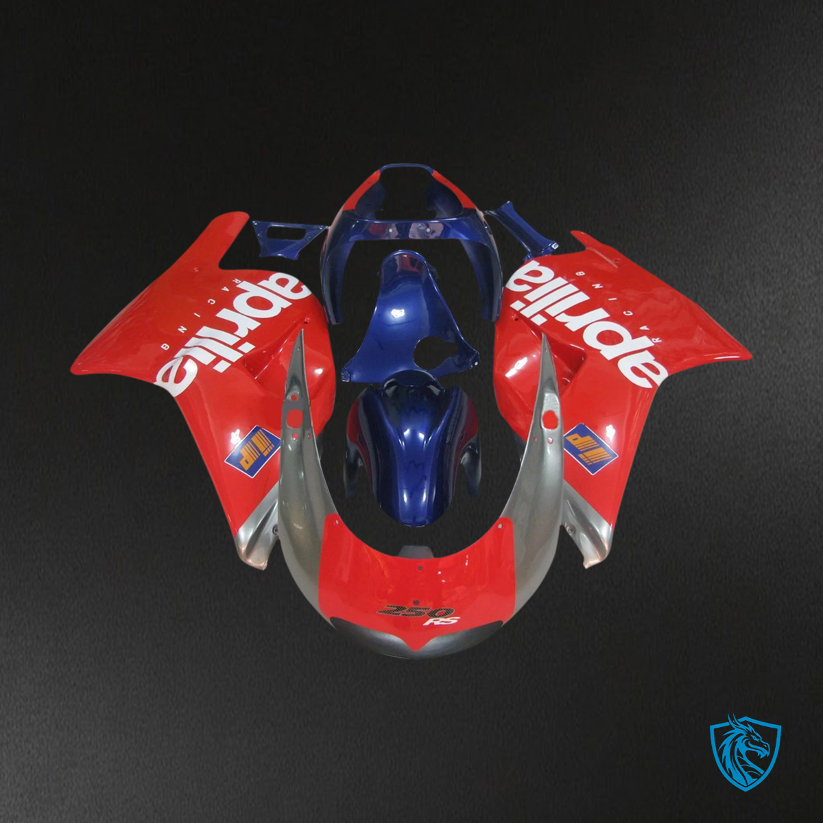 Aprilia RS250 (1994-1997) Fairing Kit - Blue, Red & Gray - ABS Bodywork