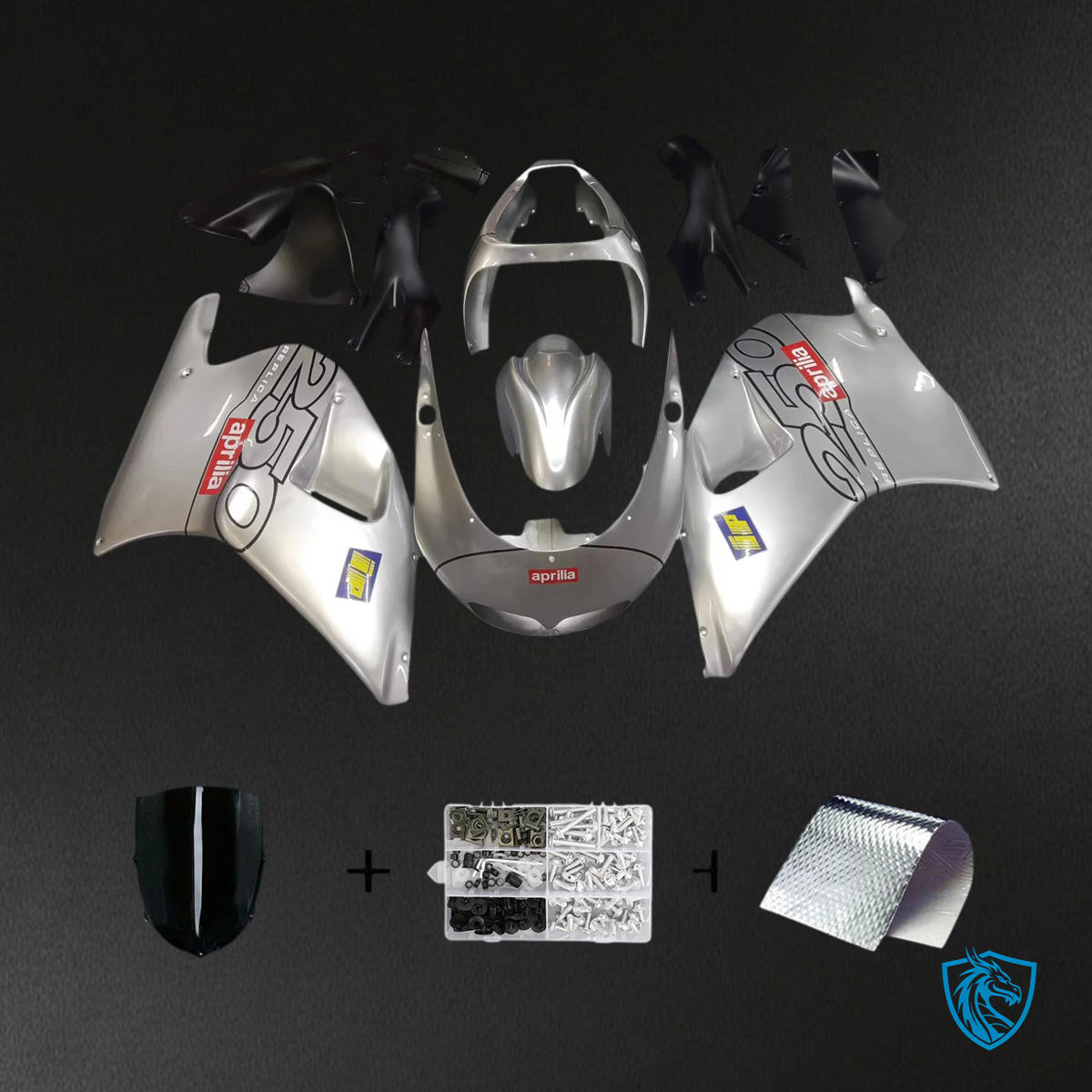 Aprilia RS250 (1994-1997) Fairing Kit - Sliver - ABS Bodywork