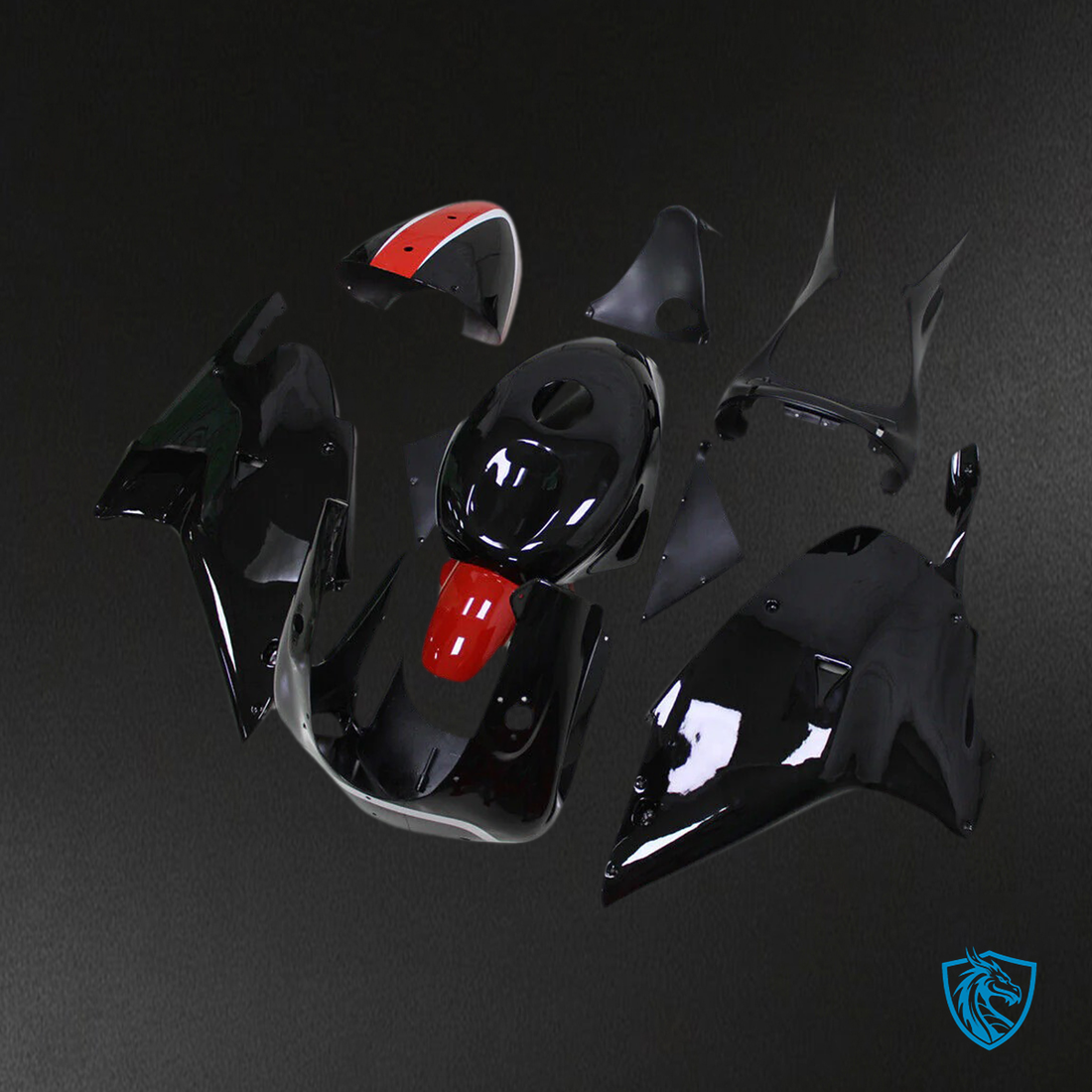 Aprilia RS250 (1998-2003) Fairing Kit - Black & Red - ABS Bodywork