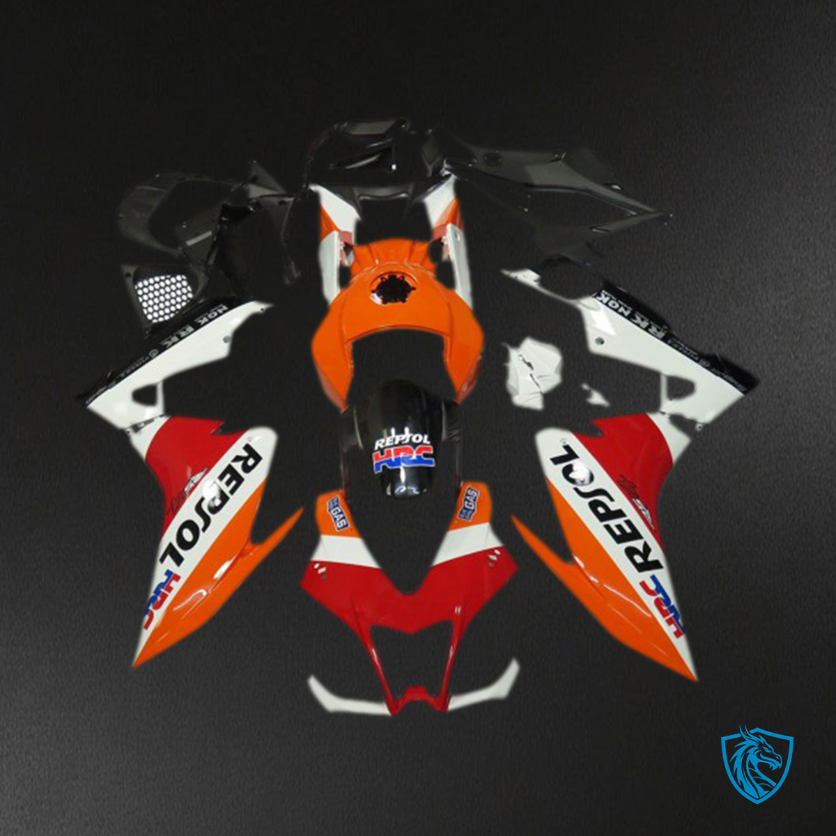 Aprilia RS4 125 (2012-2015) Repsol White & Red Motorcycle - Custom ABS Fairing Kit