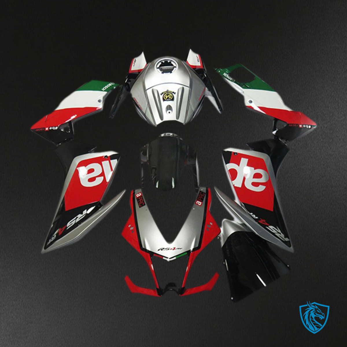 Aprilia RS4 125 (2012-2015) Red Stock OEM Style Fairing Kit - Aftermarket ABS Bodywork