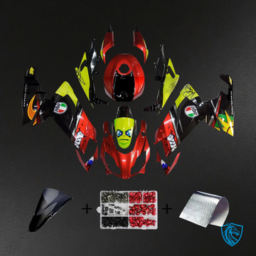 Aprilia RS4 125 50 (2012-2016) Fairing Kit - Red & Yellow -  ABS  Bodywork