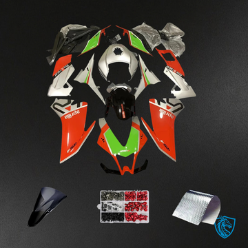 Aprilia RS4 125 50 (2012-2016) Fairing Kit - Silver and Orange - ABS  Bodywork