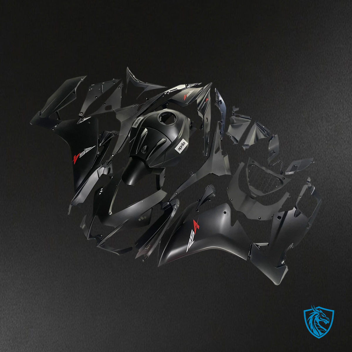 Aprilia RS4 RS 125 RS 50 (2012-2016) Fairing Kit - Black -  ABS  Bodywork