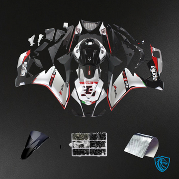 Aprilia RS4 RS 125 RS 50 (2012-2016) Fairing Kit -  Black and Silver -  ABS  Bodywork