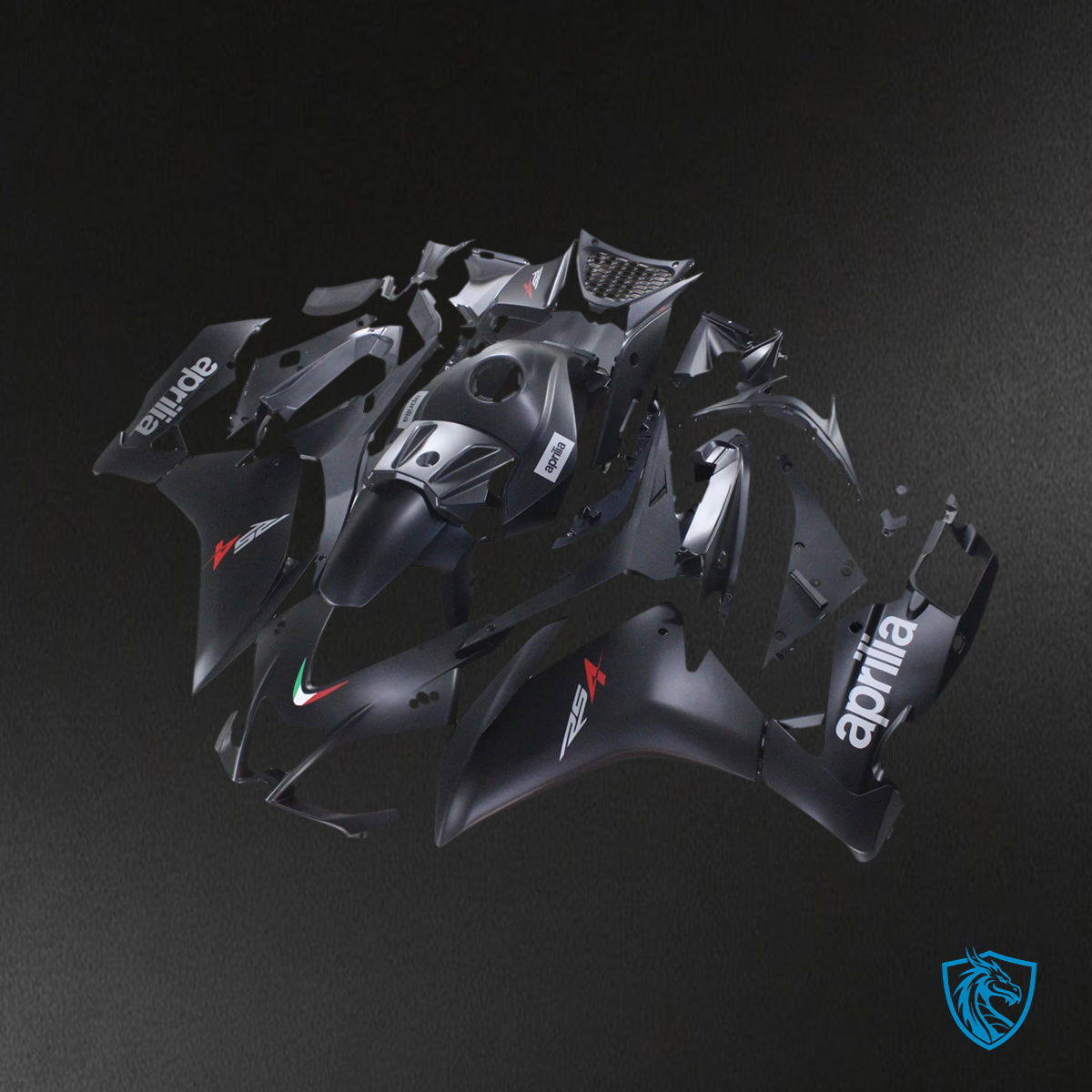 Aprilia RS4 RS 125 RS 50 (2012-2016) Fairing Kit - Matte Black - ABS  Bodywork