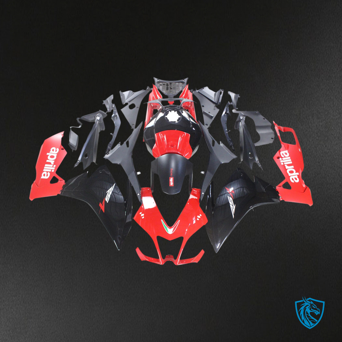 Aprilia RS4 RS 125 RS 50 (2012-2016) Fairing Kit - Red and Black - ABS  Bodywork