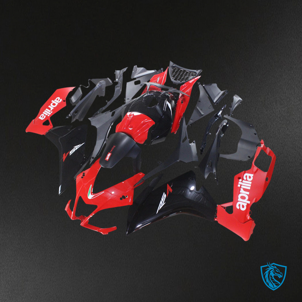 Aprilia RS4 RS 125 RS 50 (2012-2016) Fairing Kit - Red and Black - ABS  Bodywork