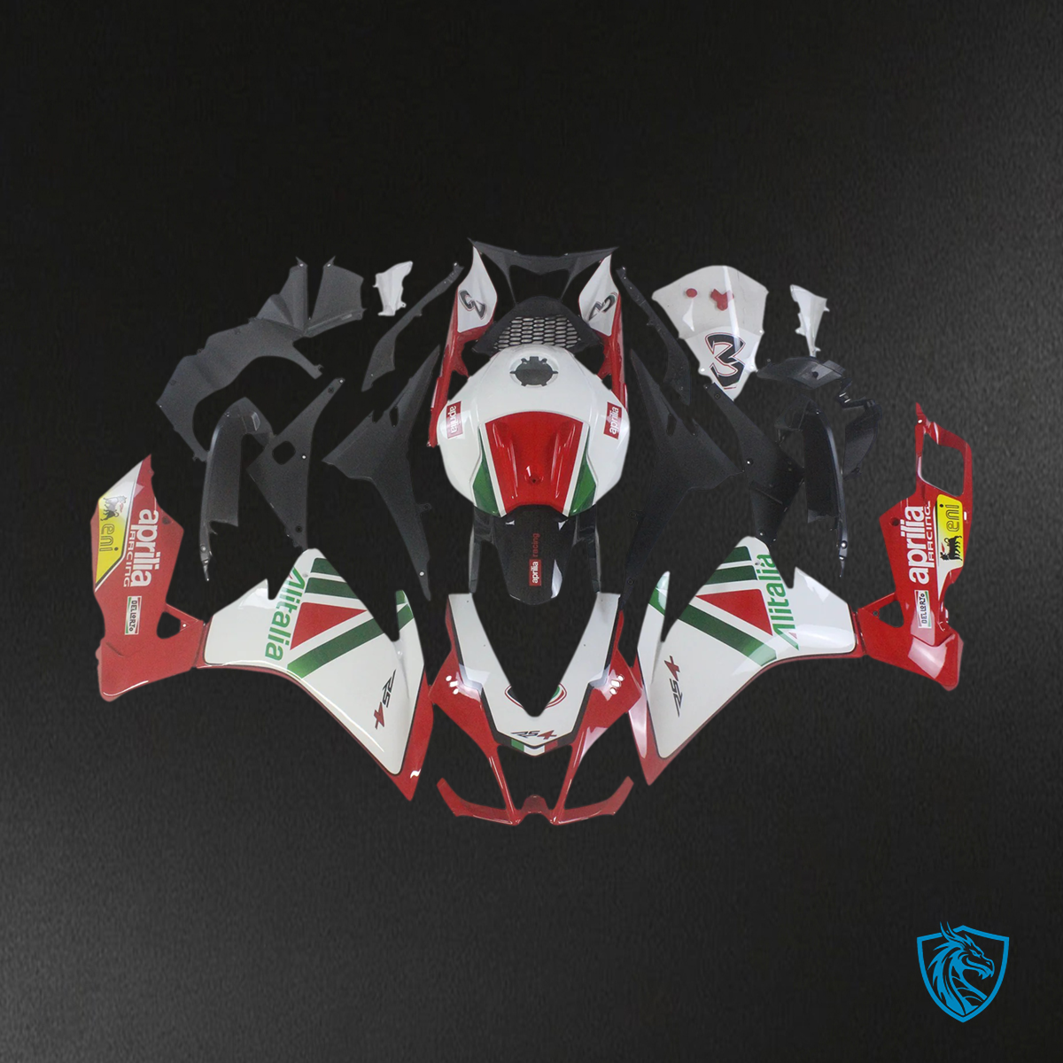 Aprilia RS4 RS 125 RS 50 (2012-2016) Fairing Kit - Red & White - ABS  Bodywork