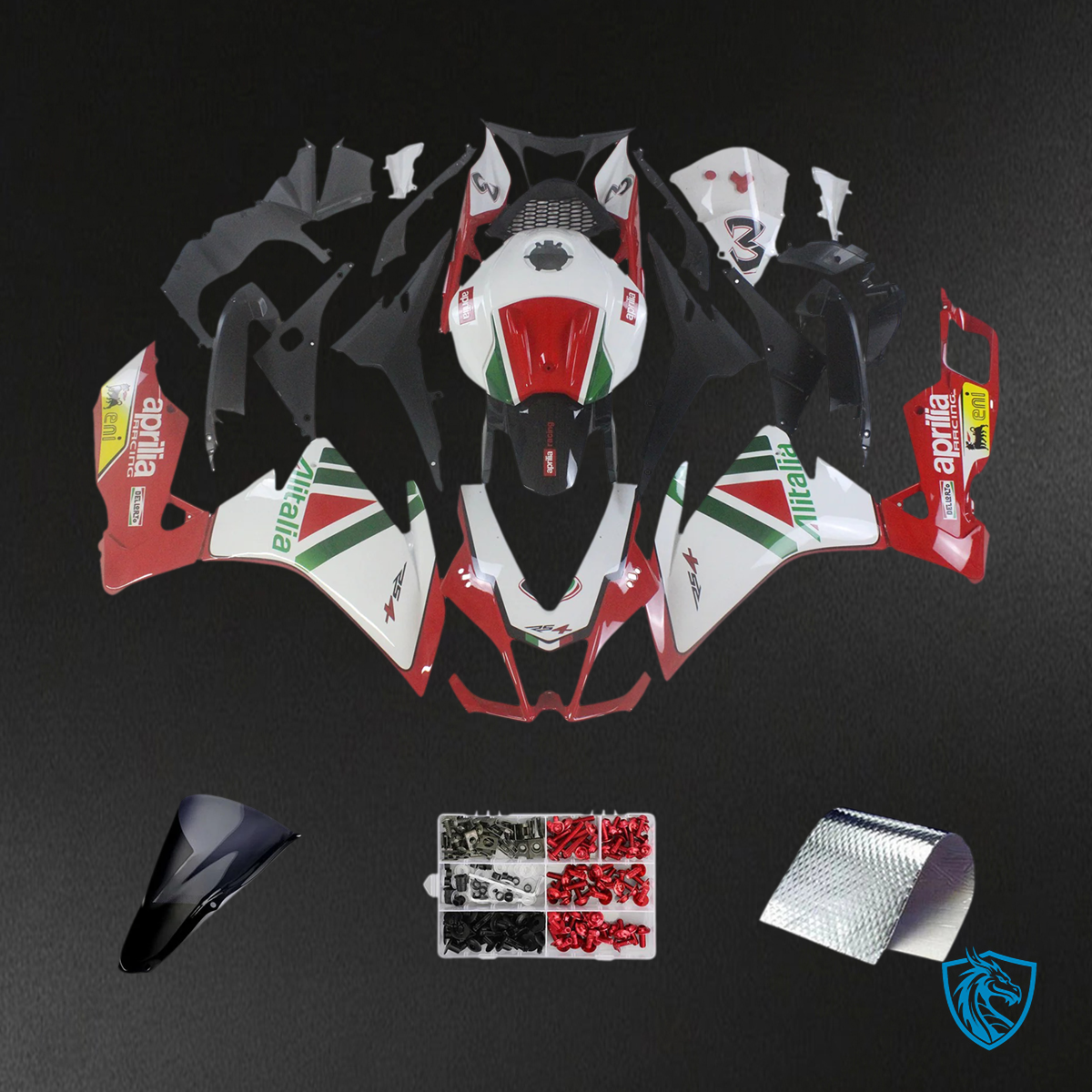 Aprilia RS4 RS 125 RS 50 (2012-2016) Fairing Kit - Red & White - ABS  Bodywork