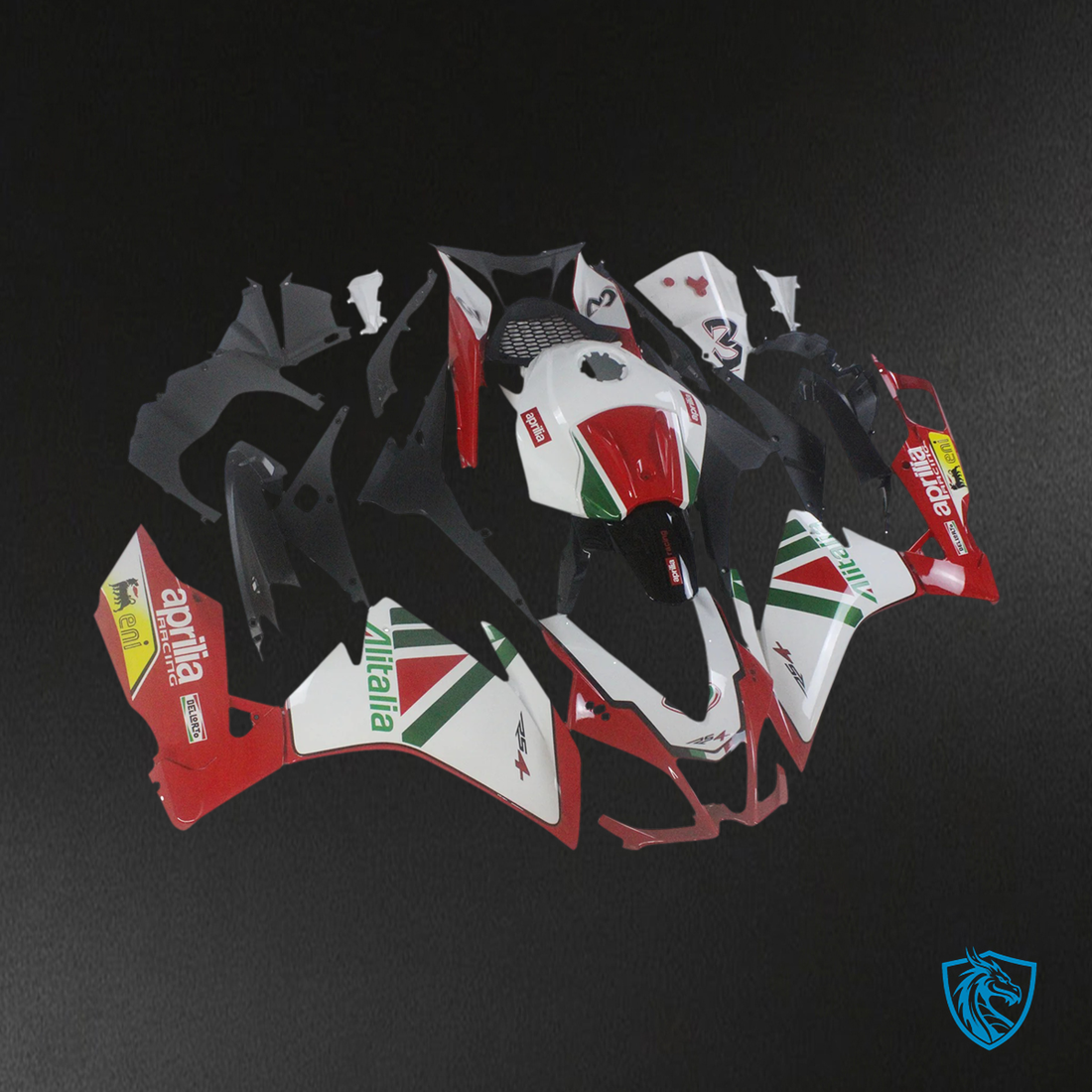 Aprilia RS4 RS 125 RS 50 (2012-2016) Fairing Kit - Red & White - ABS  Bodywork