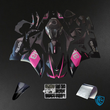 Aprilia RS4_125_50 (2012-2015) Fairing Kit - Black and Pink - ABS  Bodywork