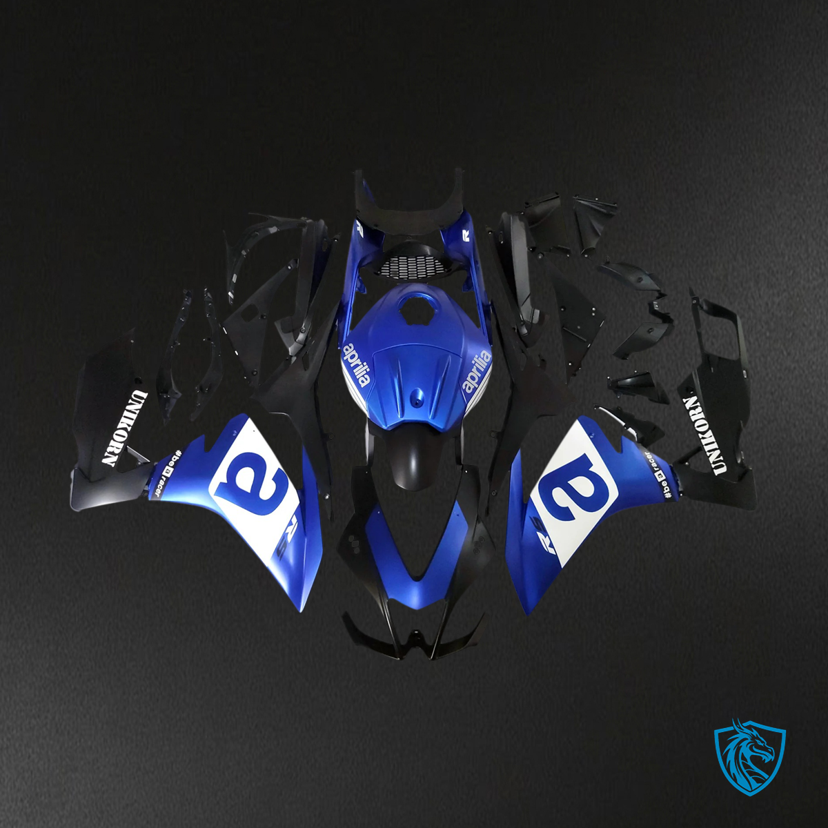 Aprilia RS4_125_50 (2012-2015) Fairing Kit - Blue and Black - ABS  Bodywork