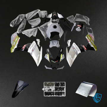 Aprilia RS4 125 50 (2012-2016) Fairing Kit - Gray White and Black - ABS  Bodywork