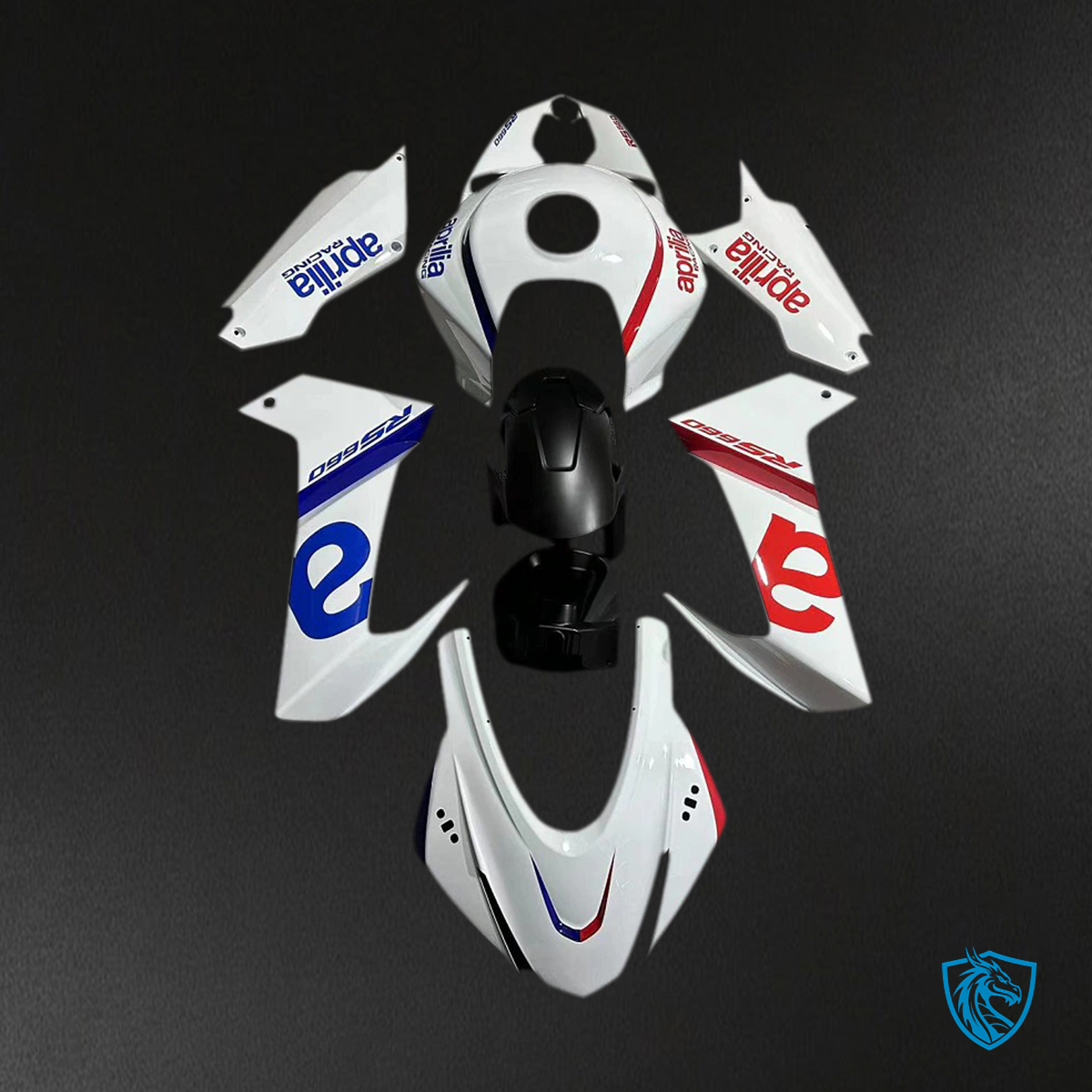 Aprilia RS660 (2020-2024) Fairing Kit - Blue & Red Logo - ABS Bodywork