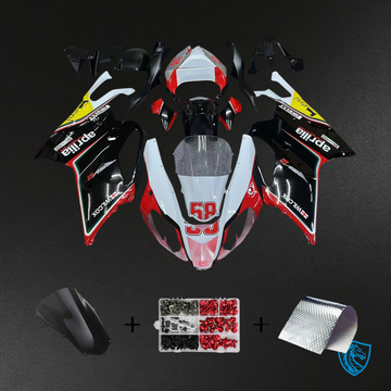Aprilia RSV 1000 (2003-2006) Fairing Kit - Red & Black Style 3 - ABS Bodywork