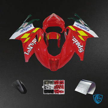 Aprilia RSV 1000 (2003-2006) Fairing Kit - Red & Yellow - ABS Bodywork