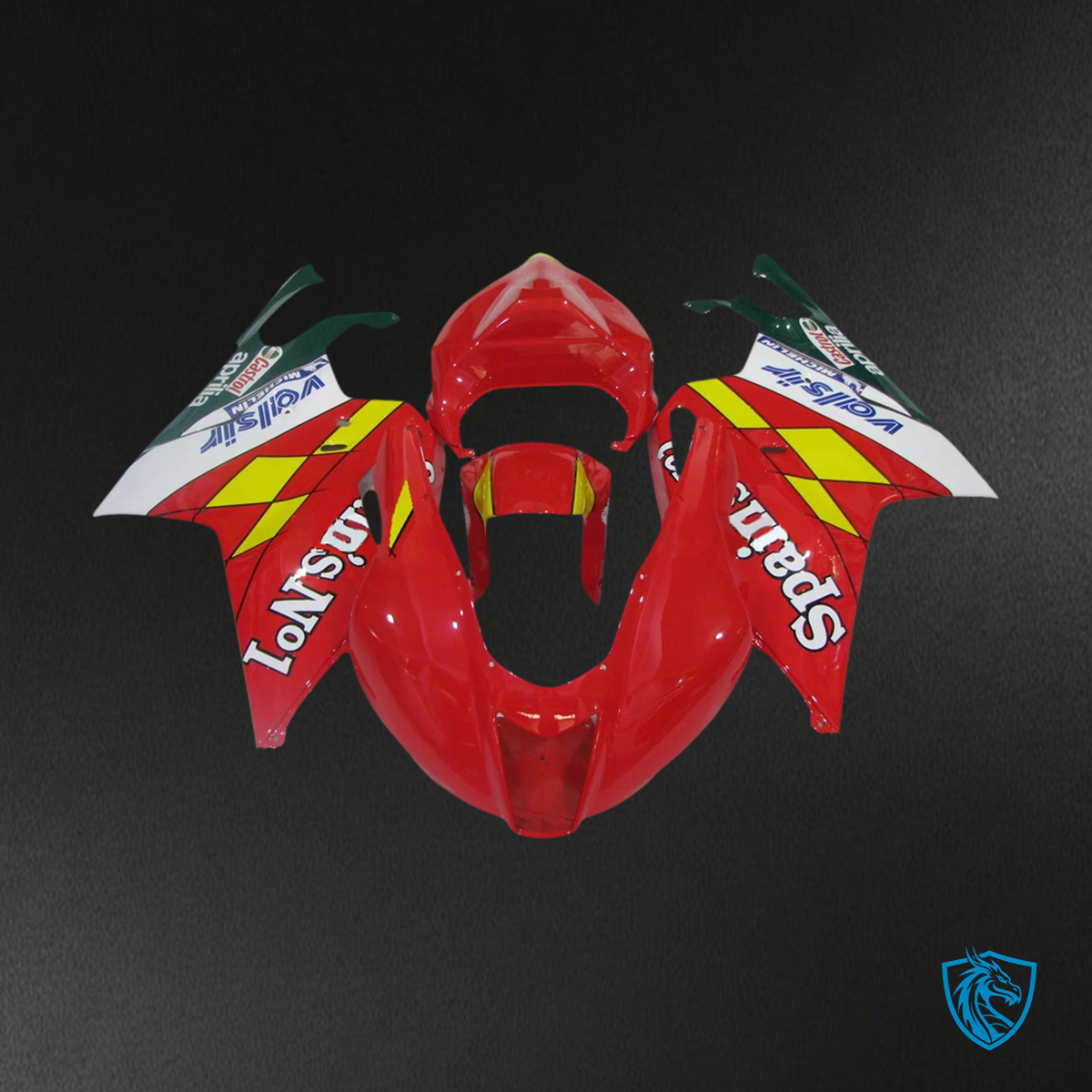 Aprilia RSV 1000 (2003-2006) Fairing Kit - Red & Yellow - ABS Bodywork