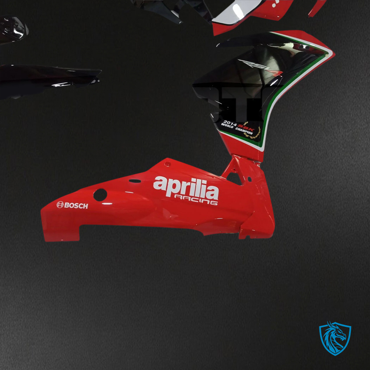 Aprilia RSV4 1000 (2009-2015) Fairing Kit - Black & Red - ABS Bodywork