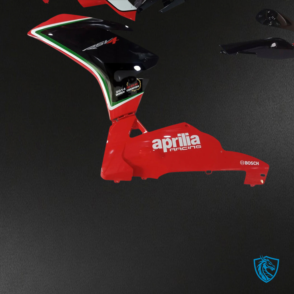 Aprilia RSV4 1000 (2009-2015) Fairing Kit - Black & Red - ABS Bodywork