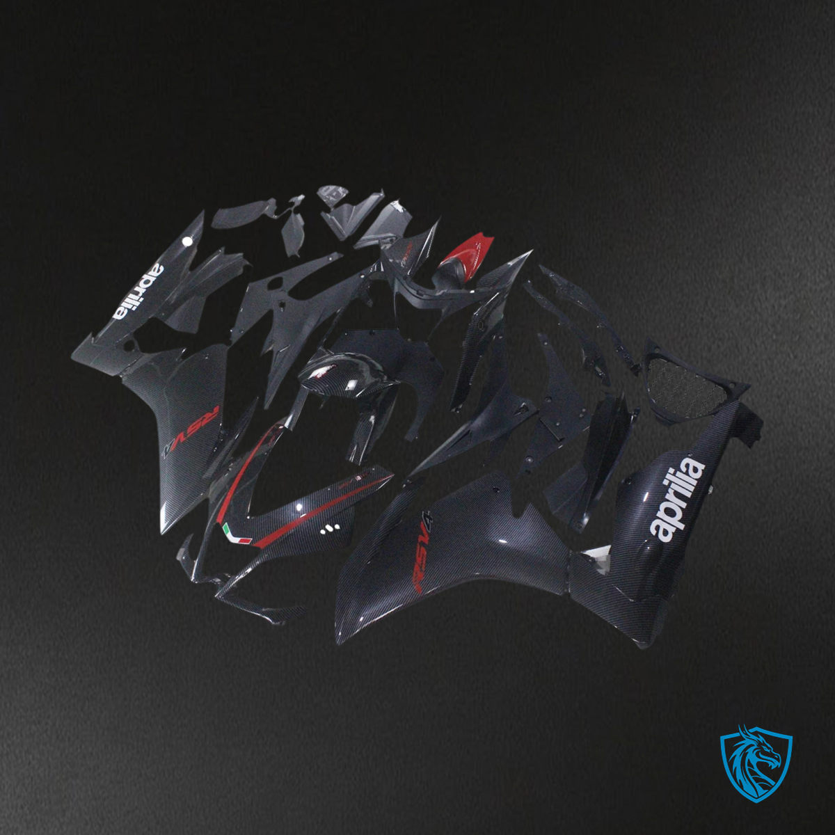Aprilia RSV4 1000 (2009-2015) Fairing Kit - Carbon Fiber Black - ABS Bodywork