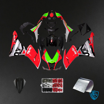Aprilia RSV4 1000 (2009-2015) Fairing Kit - Green, Black & Red - ABS Bodywork