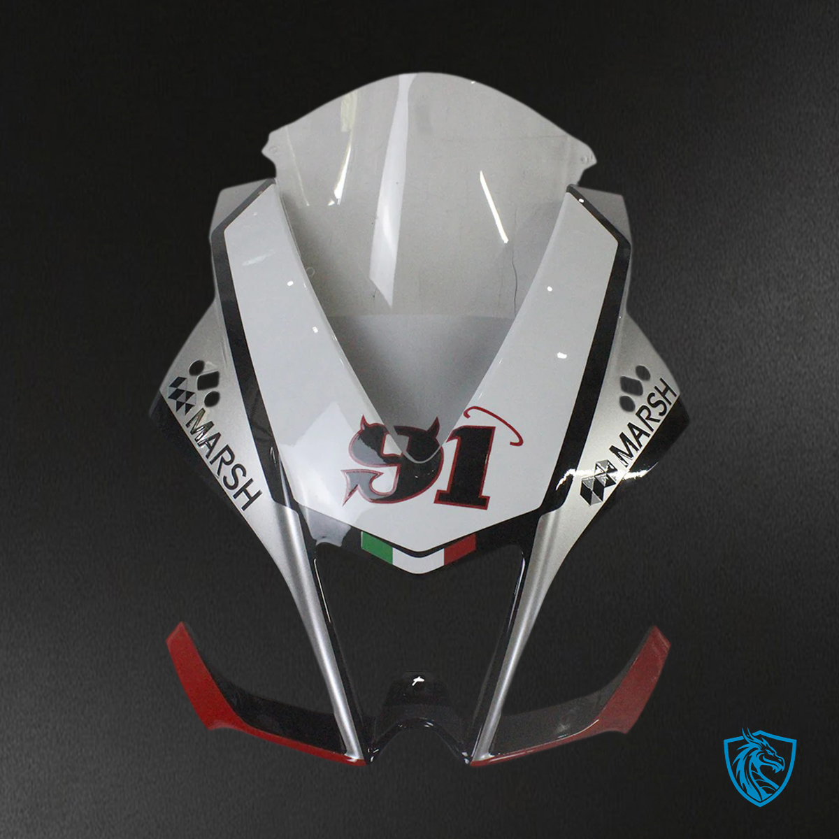 Aprilia RSV4 1000 (2009-2015) Fairing Kit - Grey & Red - ABS Bodywork