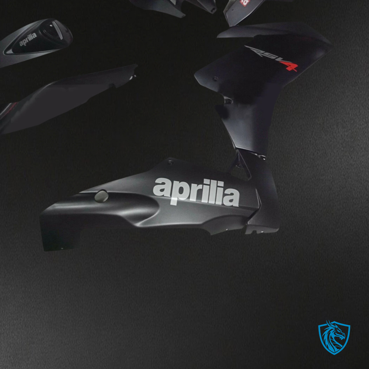 Aprilia RSV4 1000 (2009-2015) Fairing Kit - Matte Black - ABS Bodywork