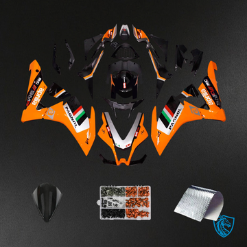 Aprilia RSV4 1000 (2009-2015) Fairing Kit - Orange & Black - ABS Bodywork