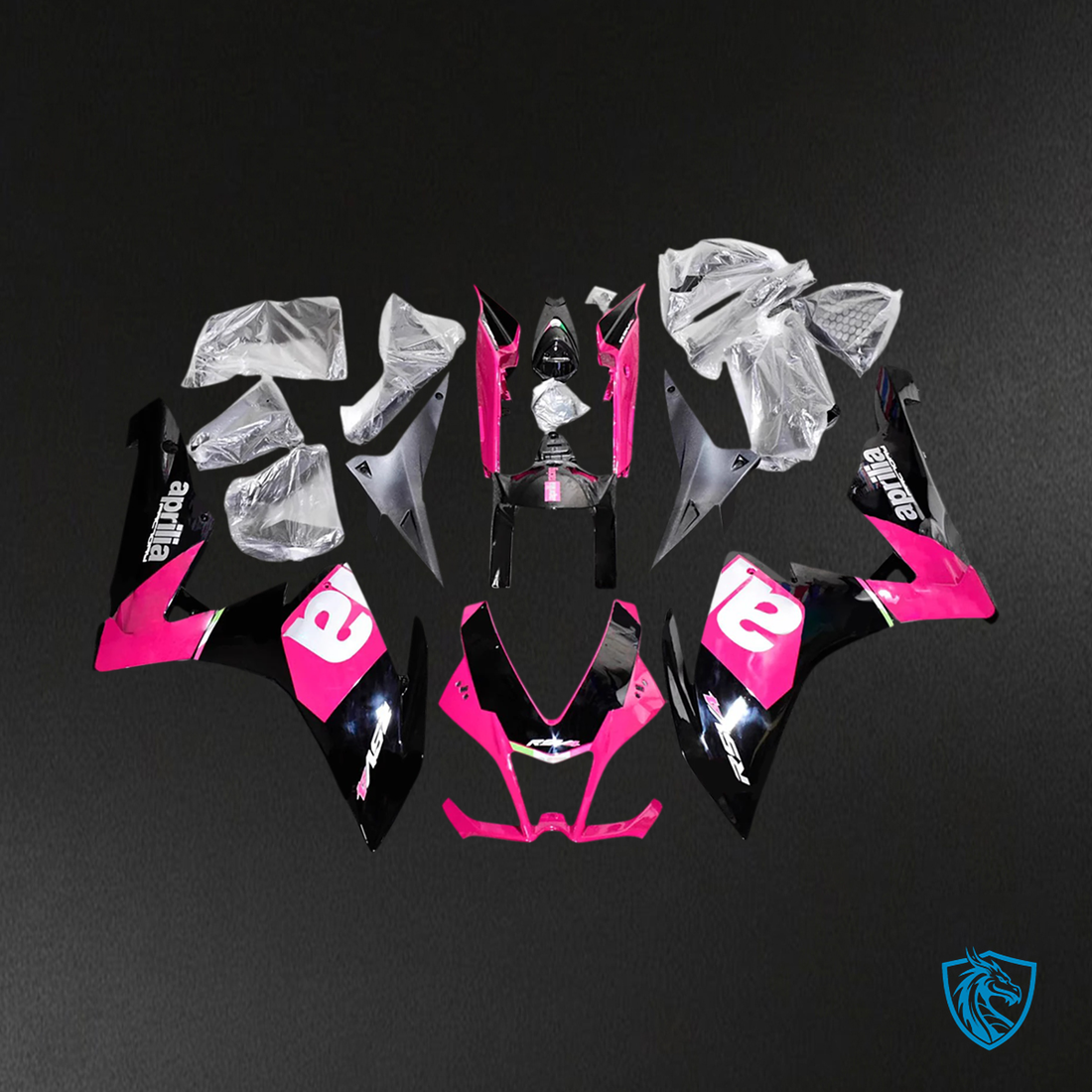 Aprilia RSV4 1000 (2009-2015) Fairing Kit - Pink & Black - ABS Bodywork