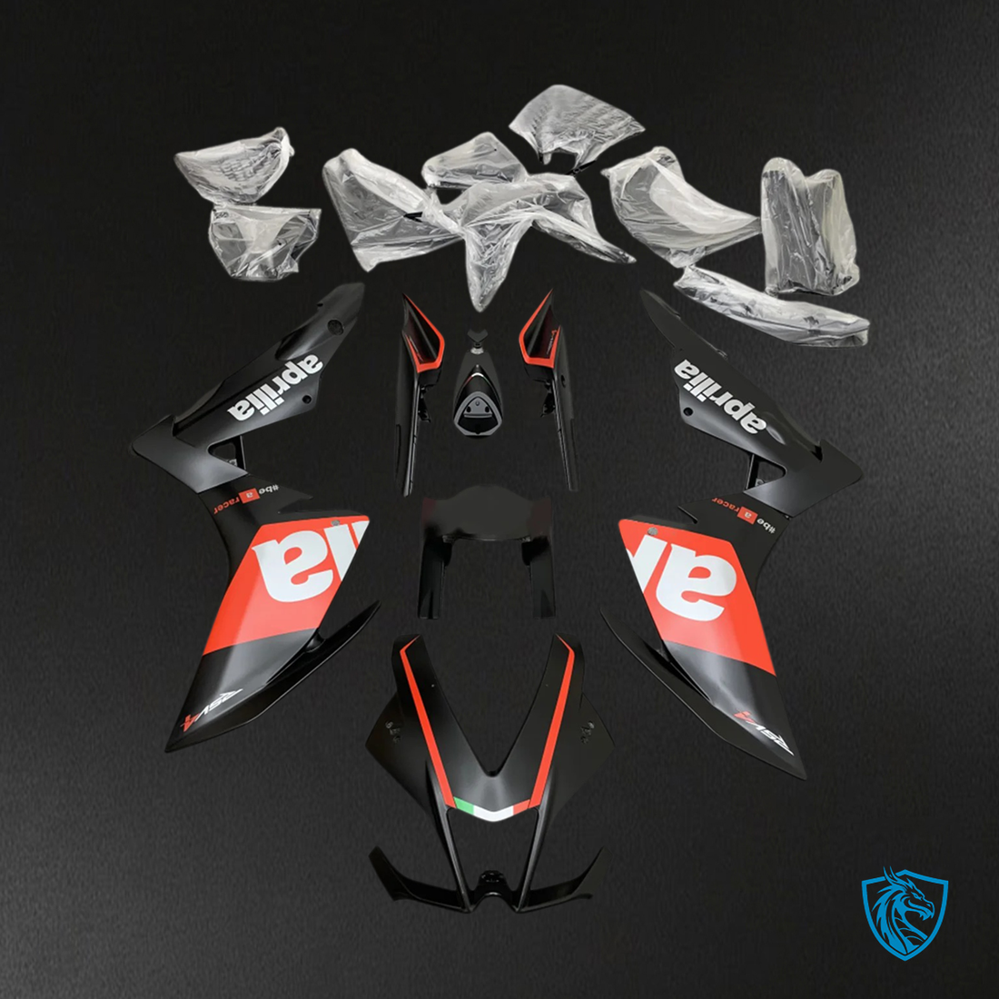 Aprilia RSV4 1000 (2009-2015) Fairing Kit - Red and Black - ABS Bodywork