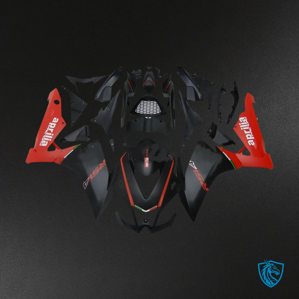 Aprilia RSV4 1000 (2009-2015 ) Fairing Kit - Red & Black - ABS Bodywork