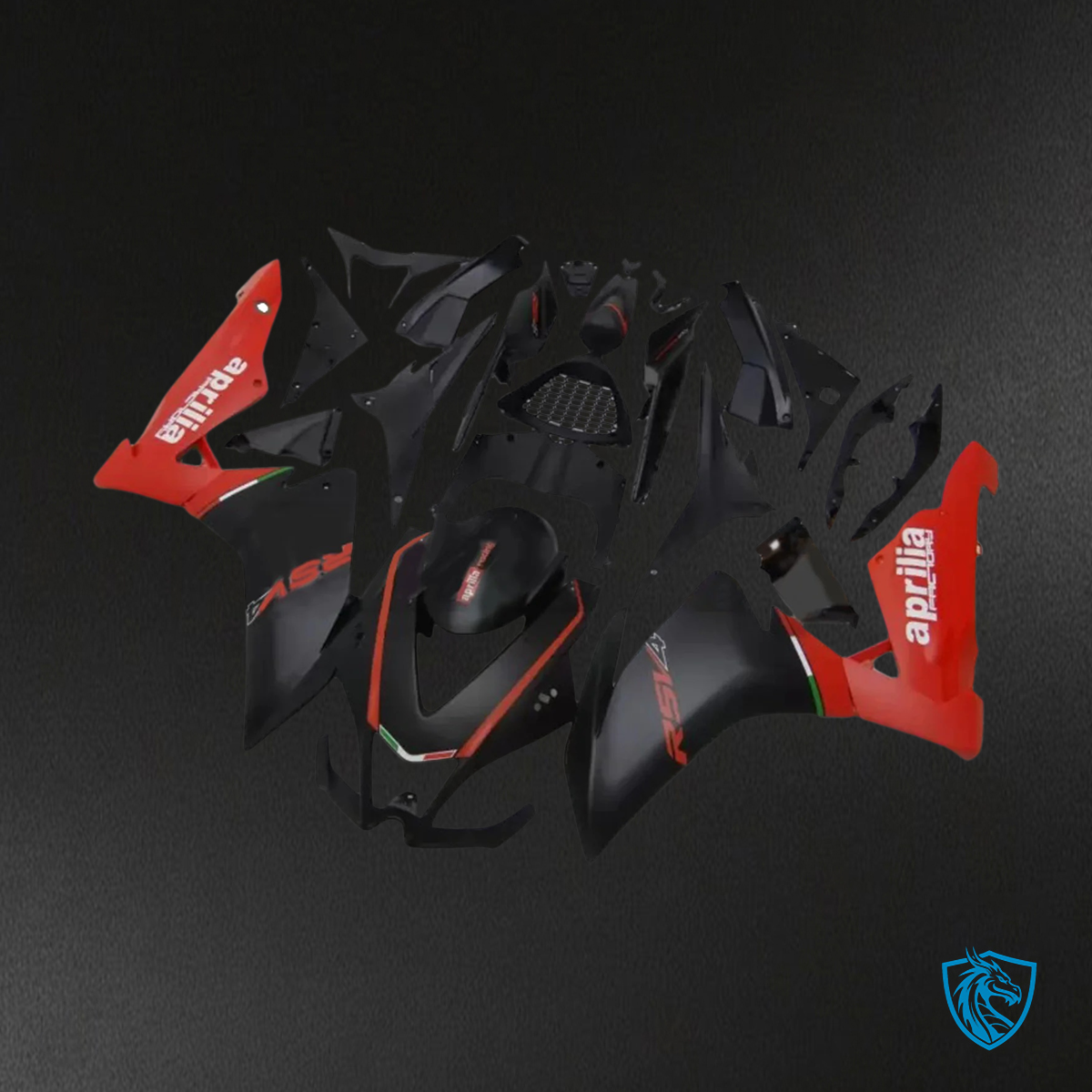 Aprilia RSV4 1000 (2009-2015 ) Fairing Kit - Red & Black - ABS Bodywork