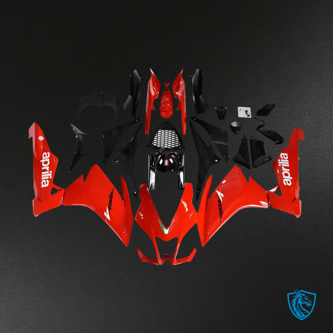 Aprilia RSV4 1000 (2009-2015) -  Fairing Kit - Red - ABS Bodywork