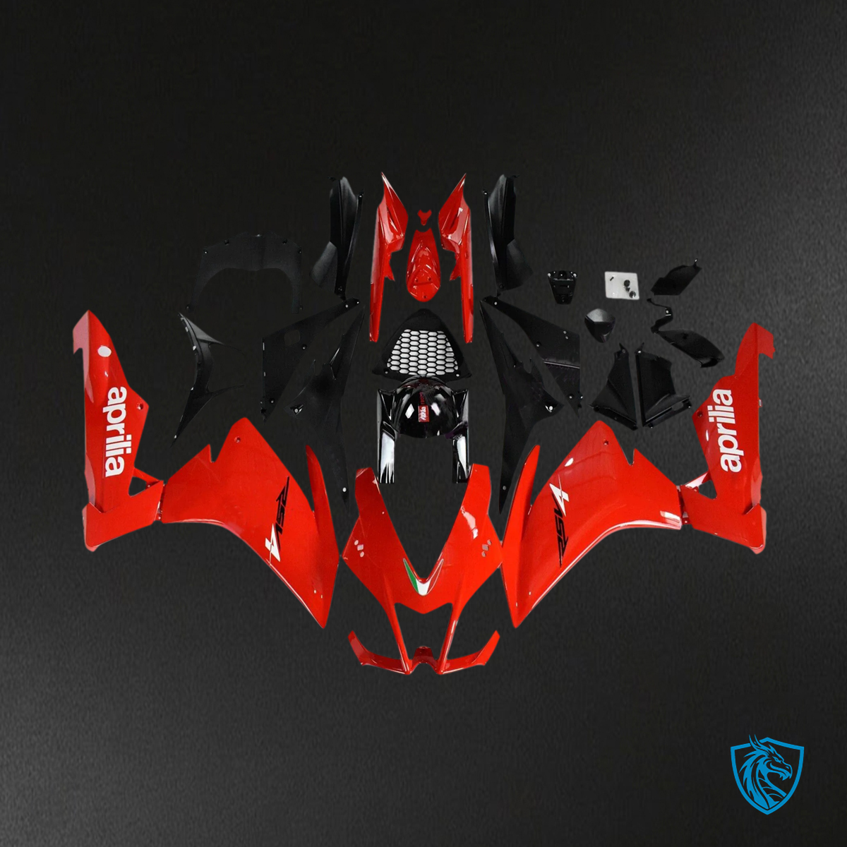 Aprilia RSV4 1000 (2009-2015) -  Fairing Kit - Red - ABS Bodywork