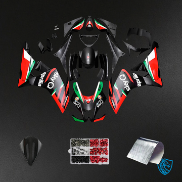 Aprilia RSV4 1000 (2009-2015) Fairing Kit - Red, Green & Black - ABS Bodywork