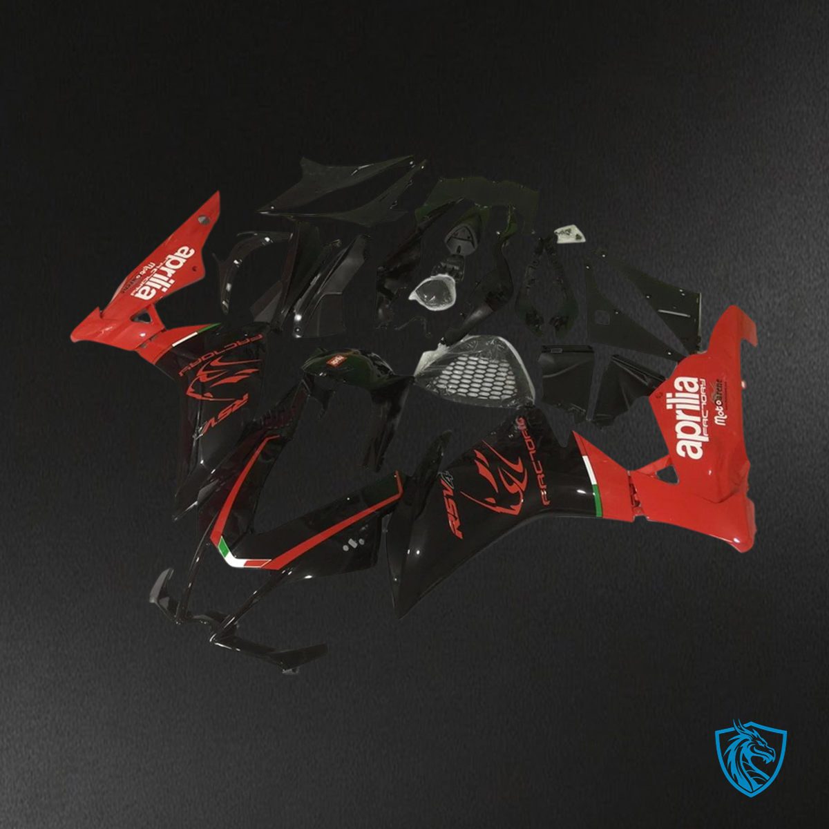 Aprilia RSV4 1000 (2009-2015) Fairing Kit - Red and Black - ABS Bodywork