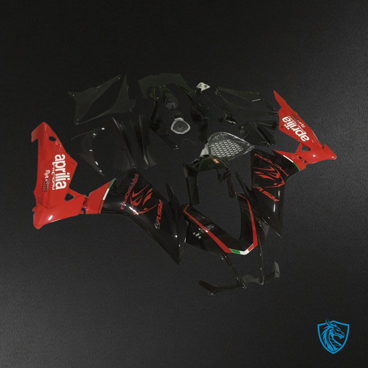 Aprilia RSV4 1000 (2009-2015) Fairing Kit - Red and Black - ABS Bodywork