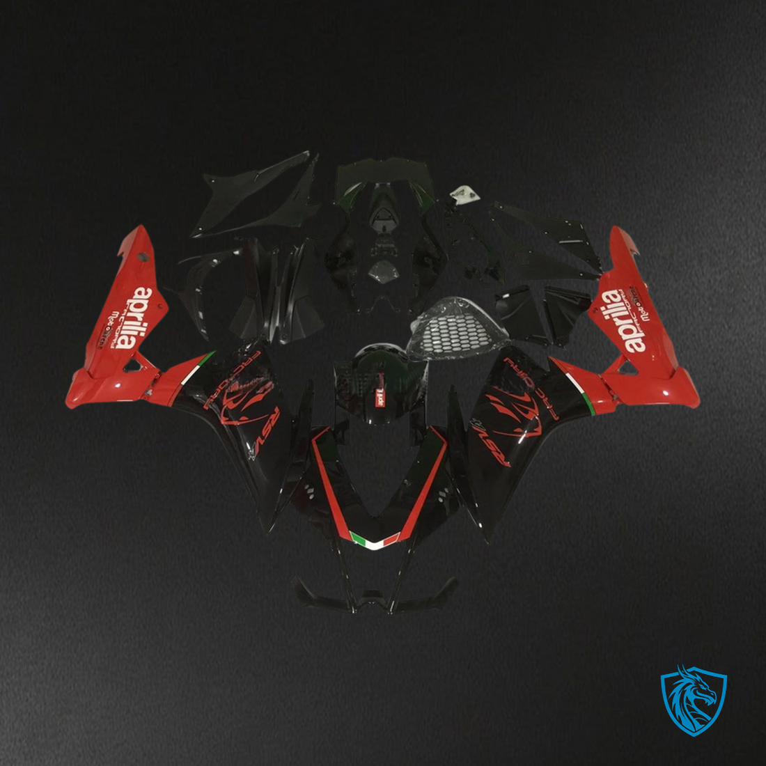 Aprilia RSV4 1000 (2009-2015) Fairing Kit - Red and Black - ABS Bodywork