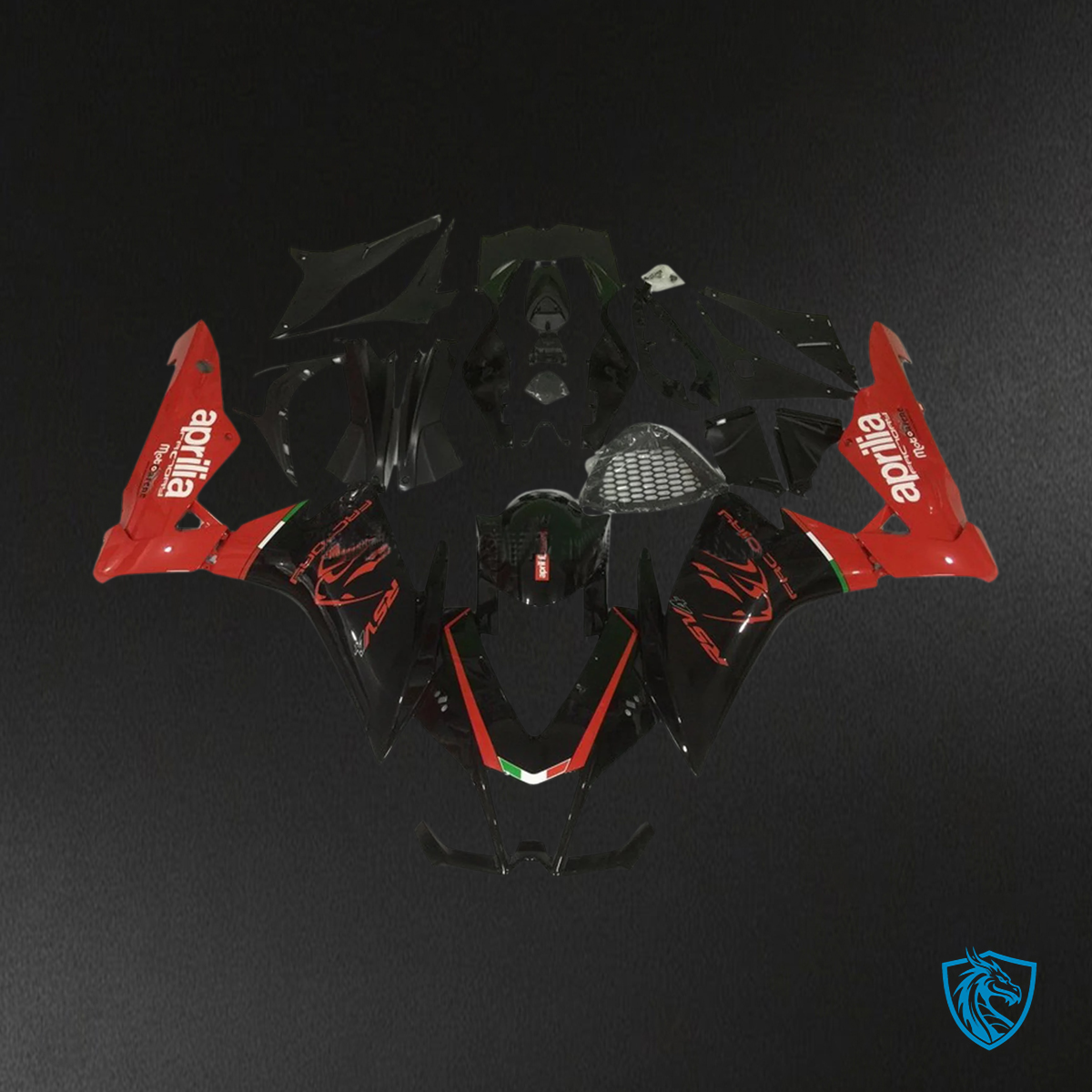 Aprilia RSV4 1000 (2009-2015) Fairing Kit - Red and Black - ABS Bodywork
