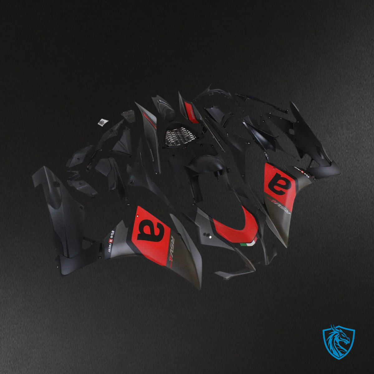 Aprilia RSV4 1000 (2009-2015) Fairing Kit - Red & Black Style_3 - ABS Bodywork