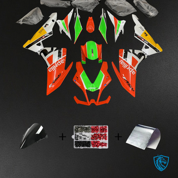 Aprilia RSV4 1000 (2009-2015) Fairing Kit - Red & Green - ABS Bodywork