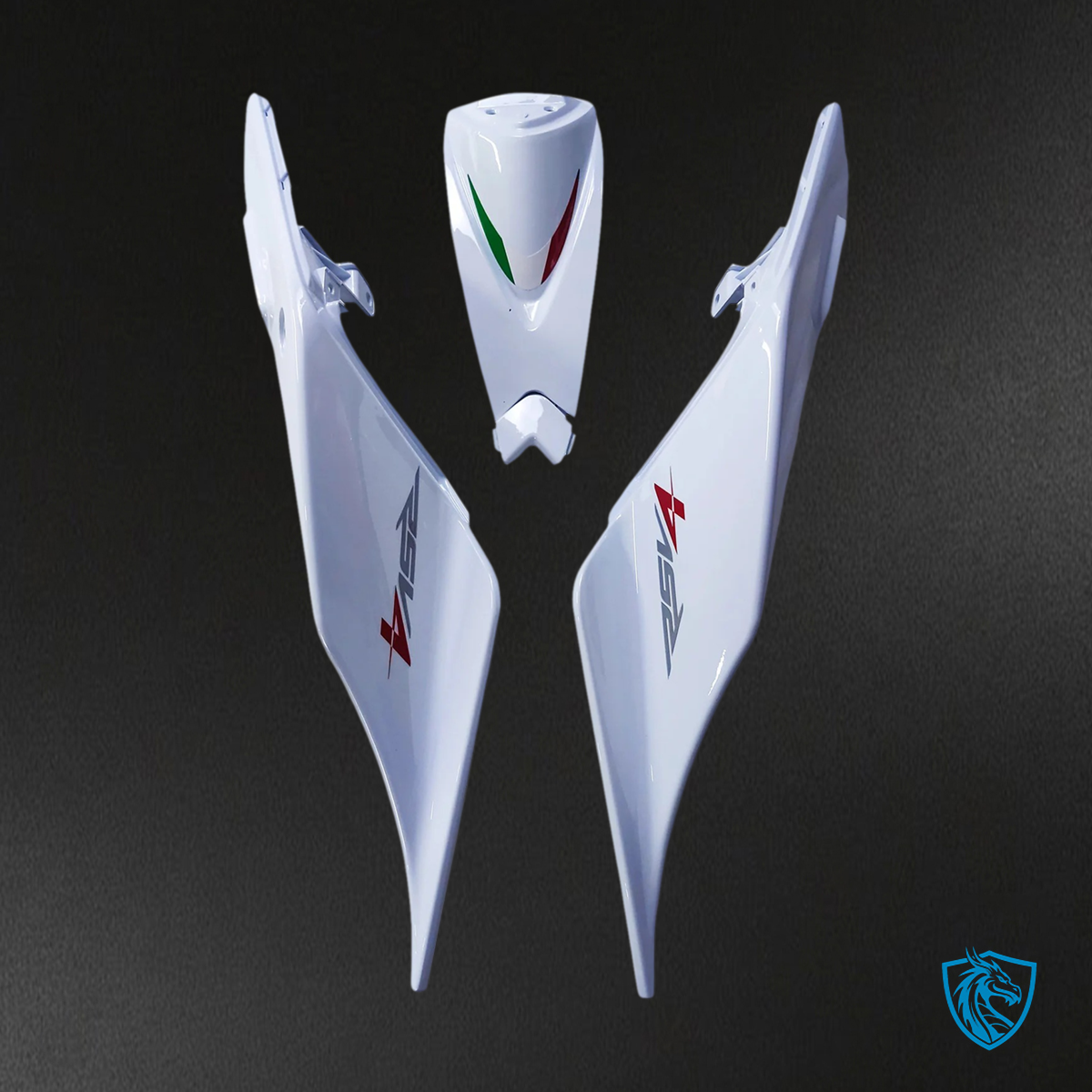 Aprilia RSV4 1000 (2009-2015) Fairing Kit - White, Black and Green - ABS Bodywork