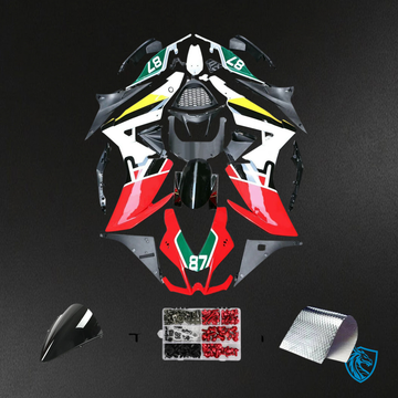 Aprilia RSV4 1000 (2009-2015) Fairing Kit - White & Red Style3 - ABS Bodywork