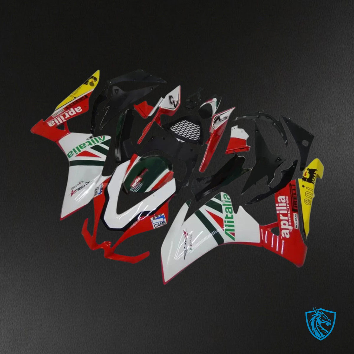 Aprilia RSV4 1000 (2009-2015) Fairing Kit - White & Red - ABS Bodywork