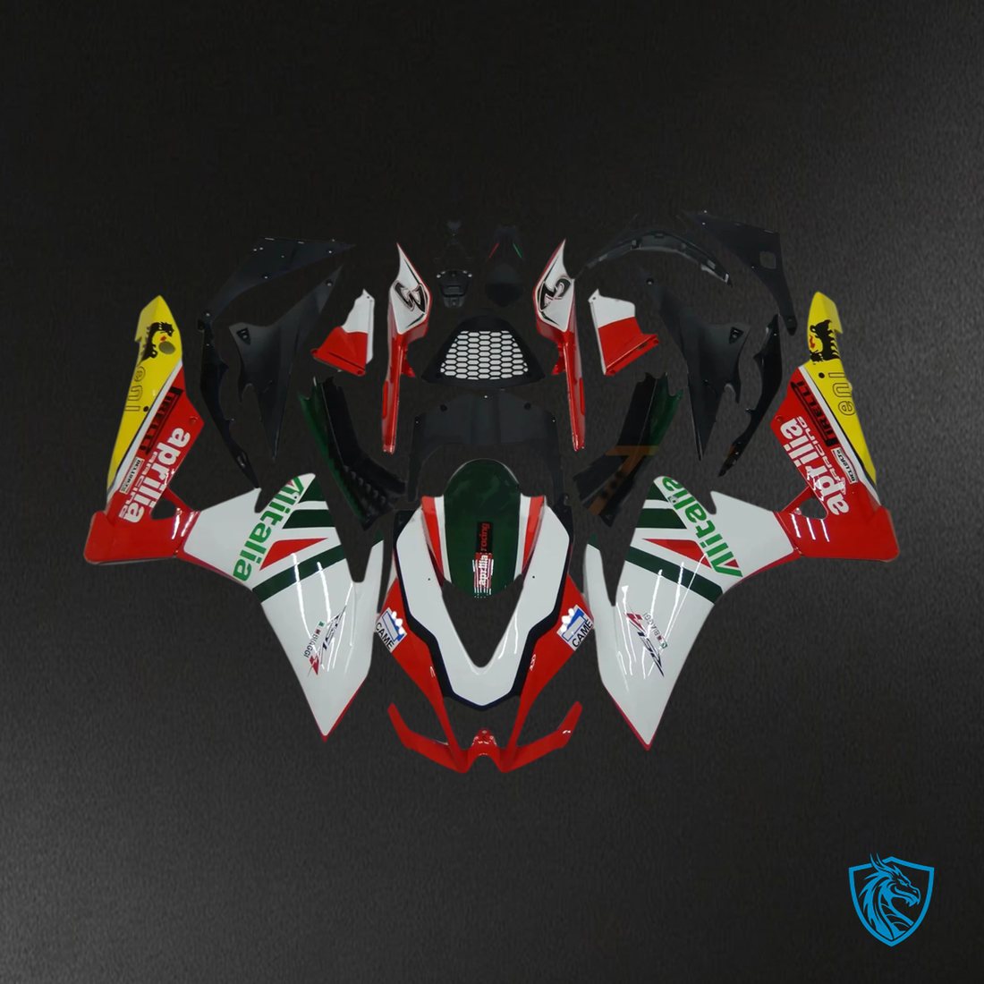 Aprilia RSV4 1000 (2009-2015) Fairing Kit - White & Red - ABS Bodywork