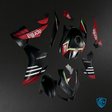 Aprilia RSV4 1000 (2016-2020) Fairing Kit - Matte Black & Red - ABS Bodywork