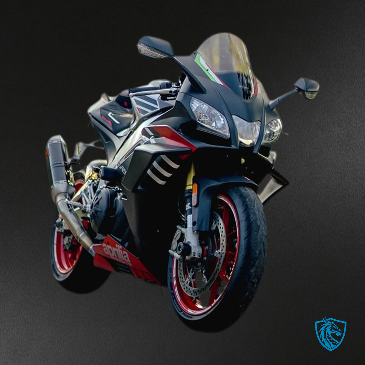 Aprilia RSV4 1000 (2016-2020) Fairing Kit - Matte Black & Red - ABS Bodywork